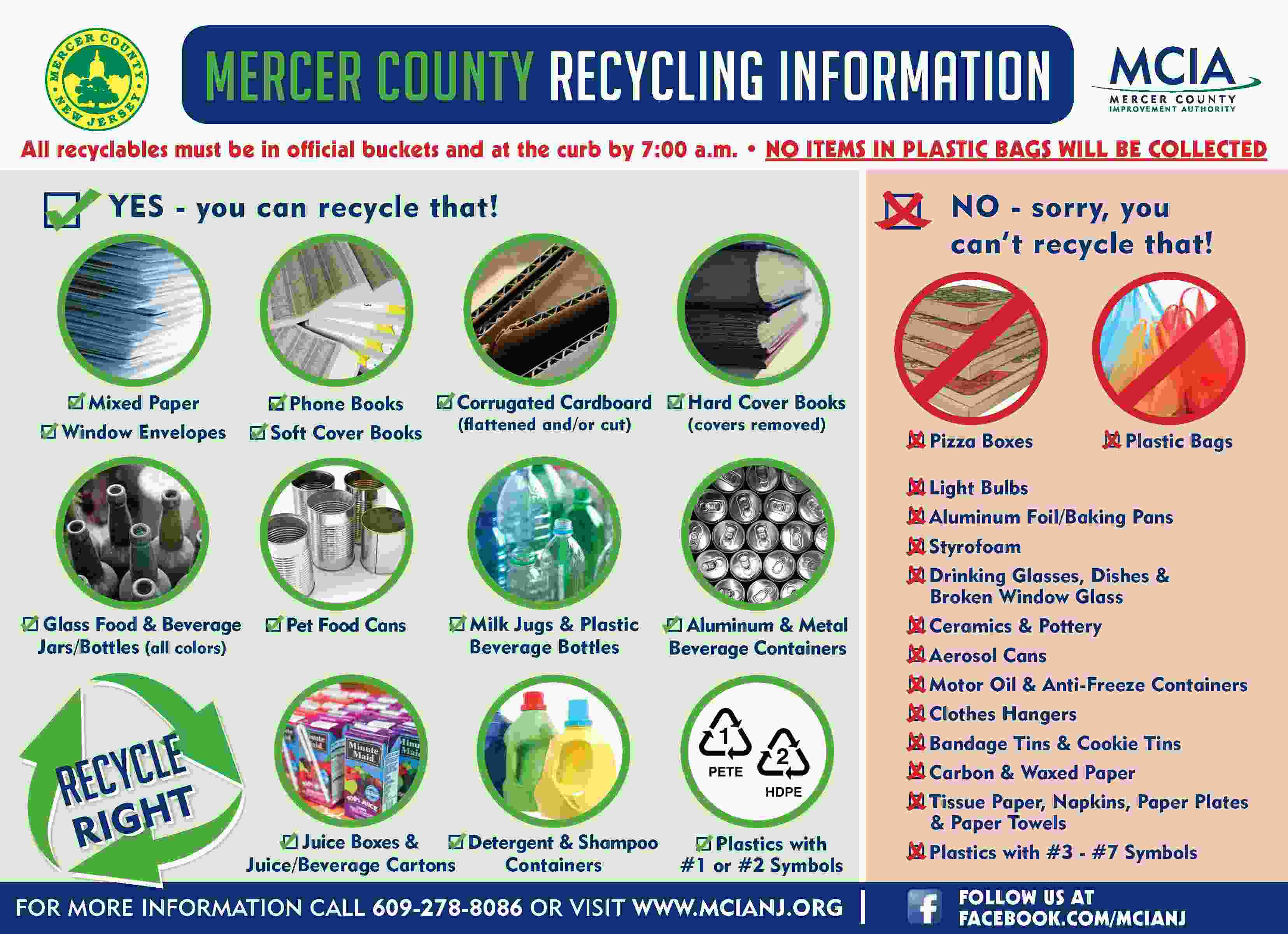 Jackson Nj Recycling Schedule 2022 Recycling Schedule - Mercer County Nj Improvement Authority